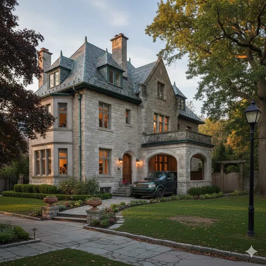 Private Toronto estate with family vehicle in the driveway - Manor manages the household staff so you don't have to